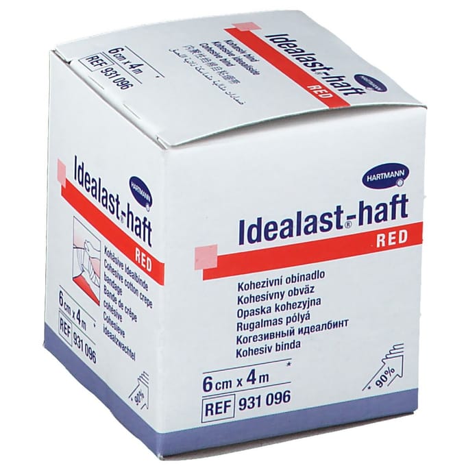 Hartmann Idealast-haft Rood 6cm x 4m 931096 1 Verband
