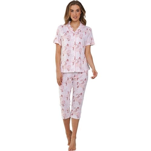 Pastunette Pyjama Coral Breeze - Katoen - Doorknoop - Wit - Maat 36