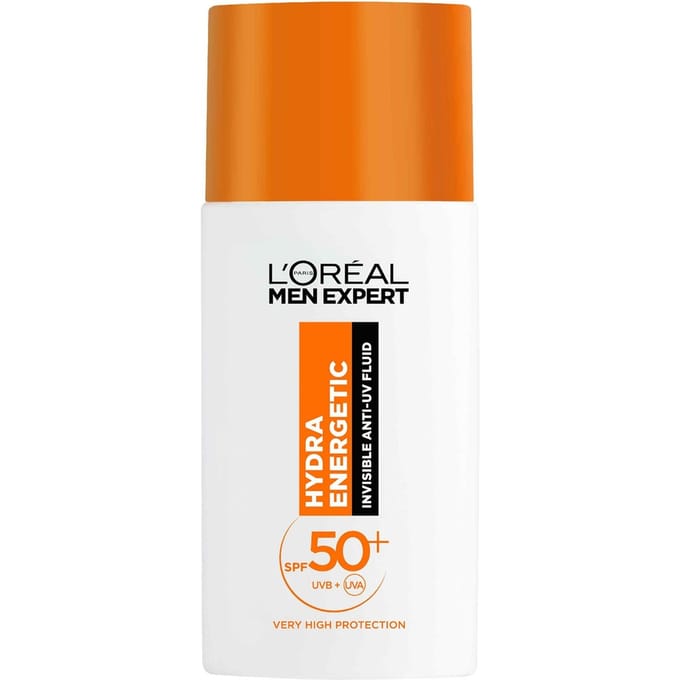 L'Oreal Paris Men Expert Hydra Energetic Daily UV Fluid SPF50+ met Vitamine C* - 50ml - Beschermt je huid