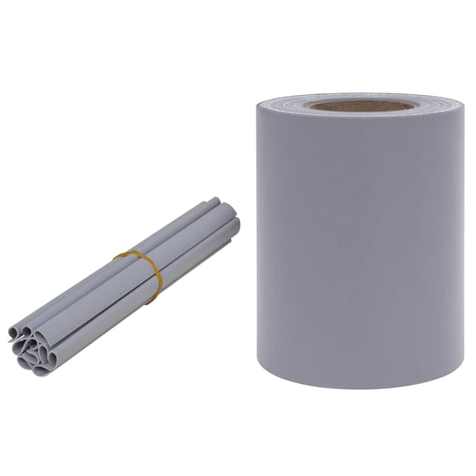 vidaXL - Privacystrip - 35x0,19 - m - PVC - mat - lichtgrijs