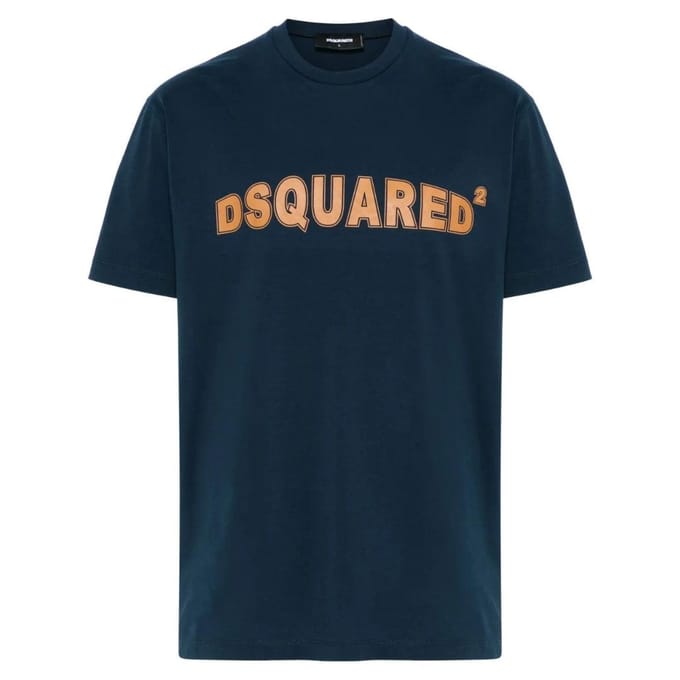 DSquared2 Heren Logo Cool Fit T-shirt (Blauwe Marine)