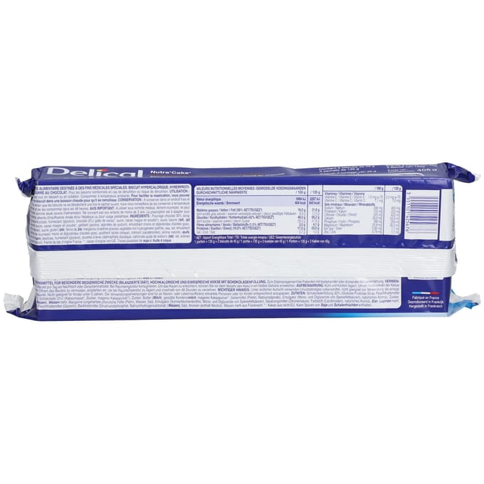 Delical Nutra'Cake Chocolade 3x135 Koekjes