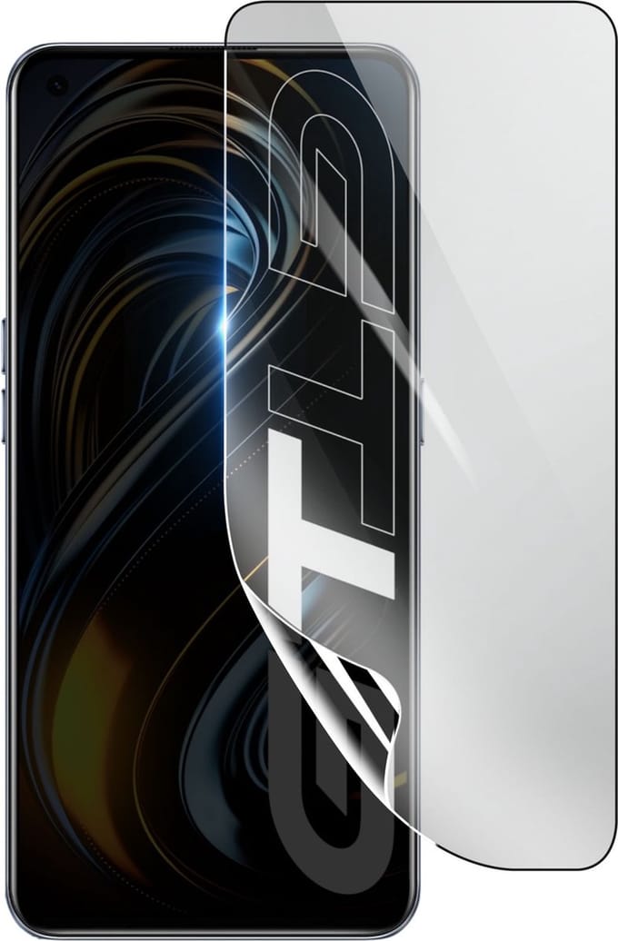 3mk, Geschikt voor Realme GT 5G, Schokbestendige Hydrogel Screenprotector, Transparant