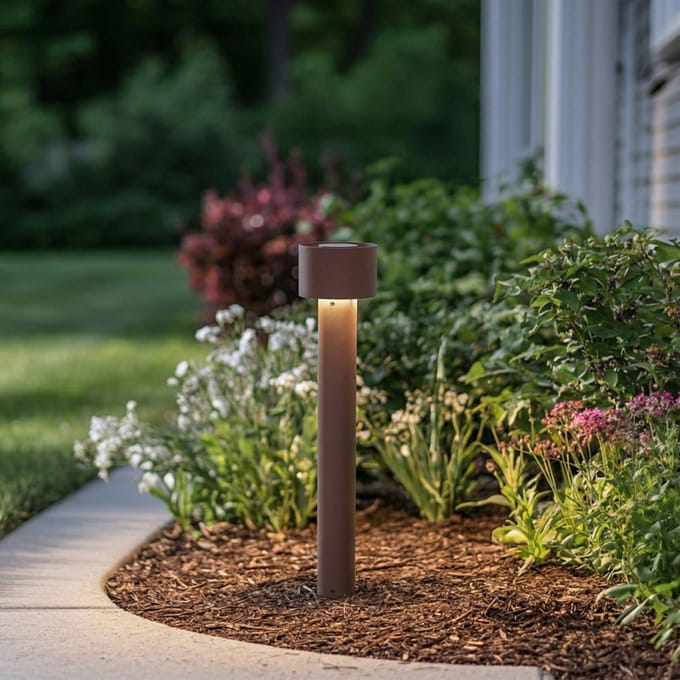 Arcchio LED tuinpadverlichting Milten, 65 cm, roest, IP65