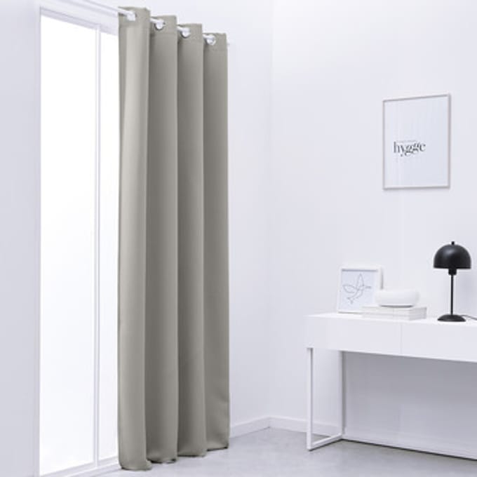 Gordijnen, vitrages, jaloezieën Today Rideau Occultant 140/240 Polyester TODAY Essential Dune