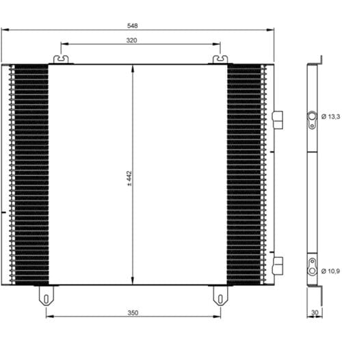 Condensator, airconditioning NRF 35747