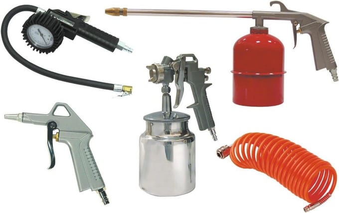 Pneumatisch Gereedschap Set met Universele Verbindingskit