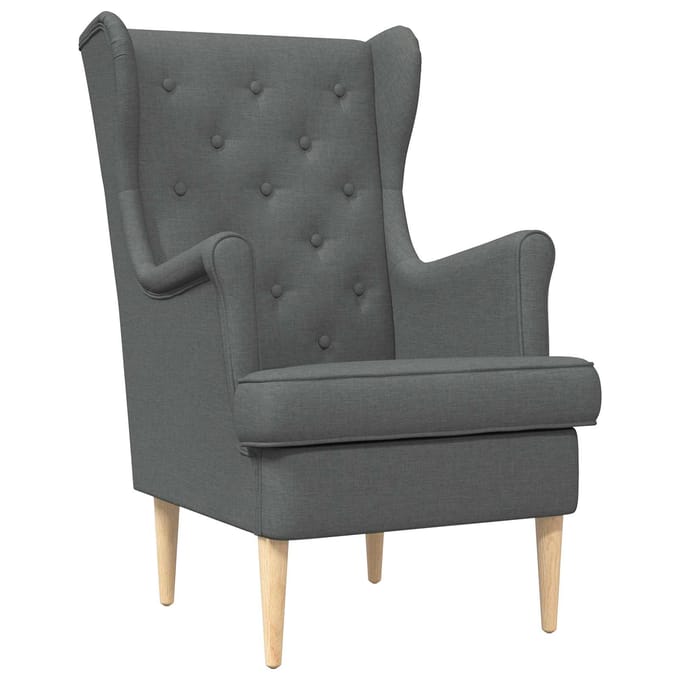 vidaXL - Fauteuil - Donkergrijs - Stof