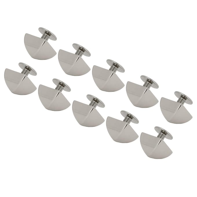 20 Pièces Rivets Pyramide 10mm Métal Carré Rivets Pyramide et Vis PH pour Projets Cuir Argent argenté