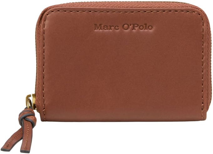 Marc O'Polo portemonnee Melissa Combi Wallet Dark Cognac bruine