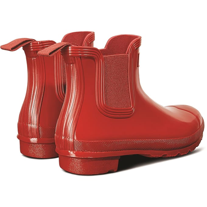 Hunter Original Chelsea Gloss Rubber dameslaarzen Military Red Wellington