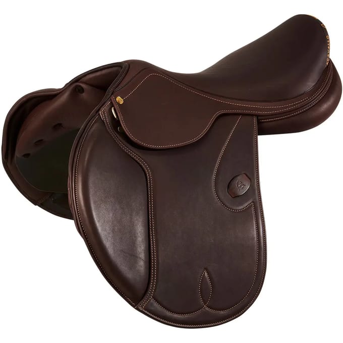 Acavallo Botticelli Latex Springen Zadel Bruin 18´´
