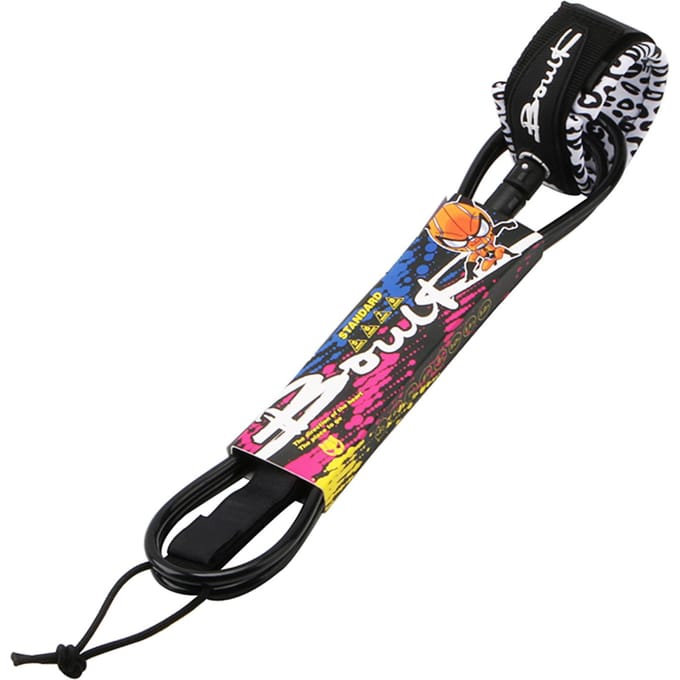 Surf Leash 7mm Dik 6ft/8ft Rechte Surfboard Leash SUP Been Touw 6ft zwart