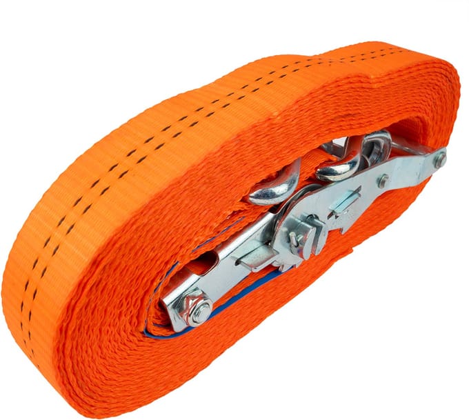 Spanband 2|delig met ratel/haak 35mm 9m 2000daN
