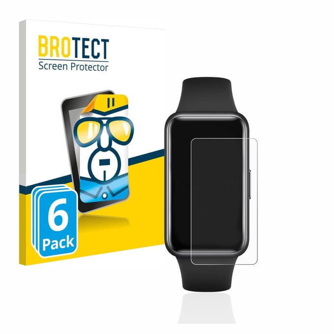 BROTECT - Screenprotector voor Huawei Band 7 - Folie Beschermfolie transparant 6 Stuks