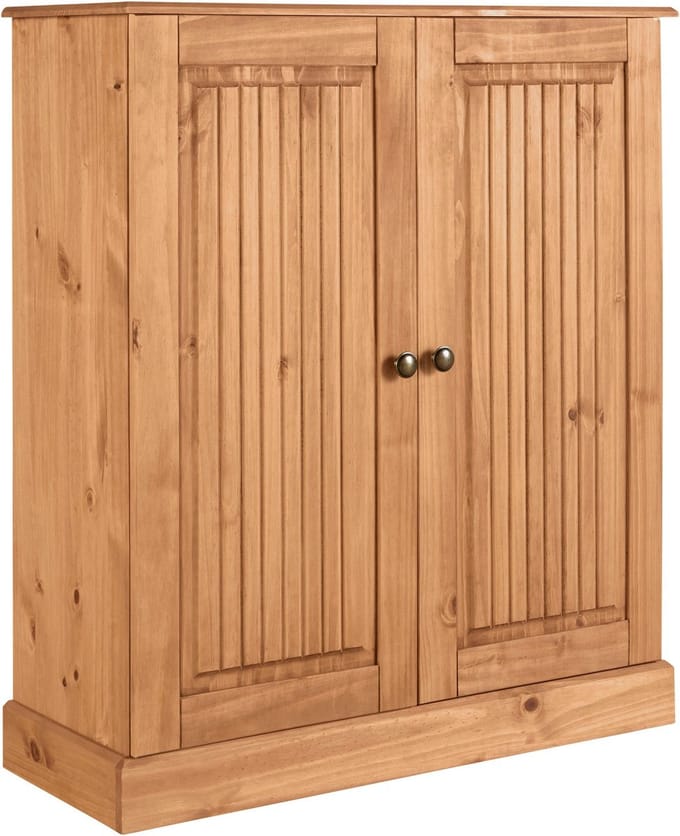 Mille-Hoge Kast - 2-deurs - Grenen