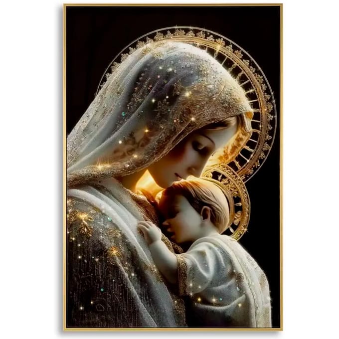 Schilderij On Canvas Maternity Laquared With Frame -c 60×3,5×90 cm