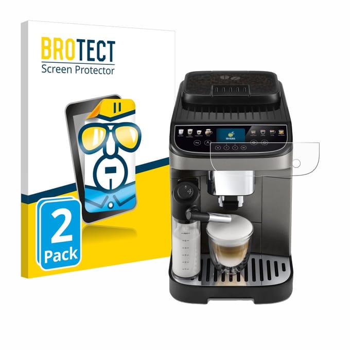 BROTECT - Screenprotector voor DeLonghi Magnifica Evo Next - Folie Beschermfolie transparant 2 Stuks