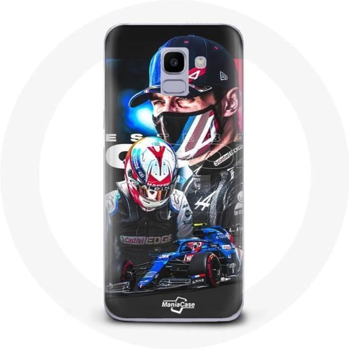 Case voor Samsung Galaxy A6 2018 Formule 1 Esteban Ocon F1 Racing Driver