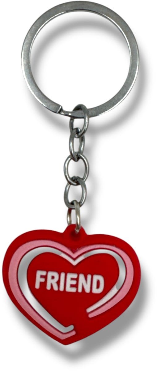 Friend Sleutelhanger – Rood Hart | Vriendschap Cadeau | Leuk & Persoonlijk