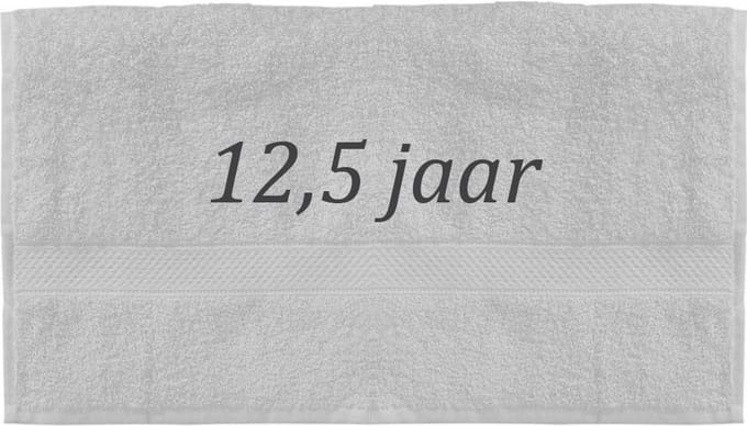 Handdoek - 12,5 jaar - 100x50cm - Wit