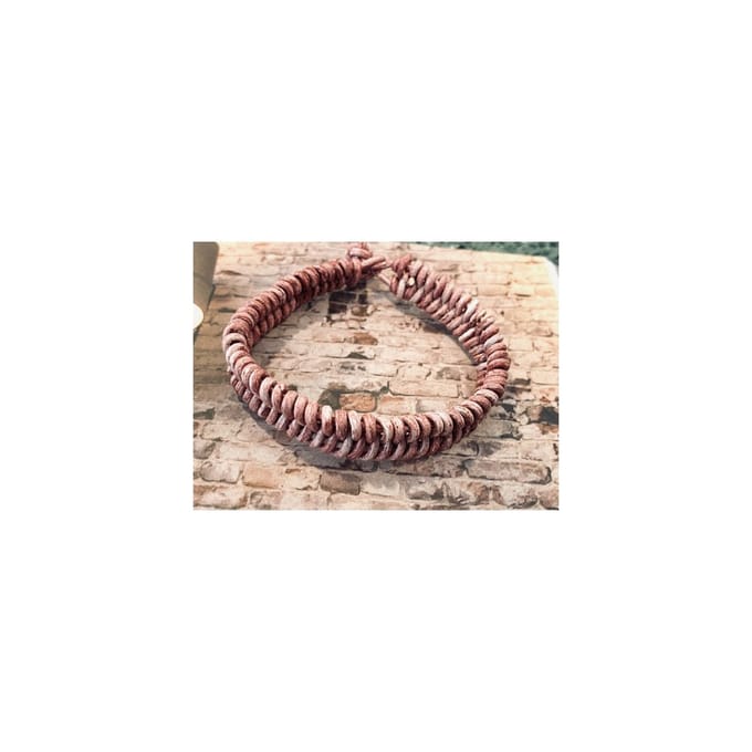 Armband heren Chic le Freak leer rood