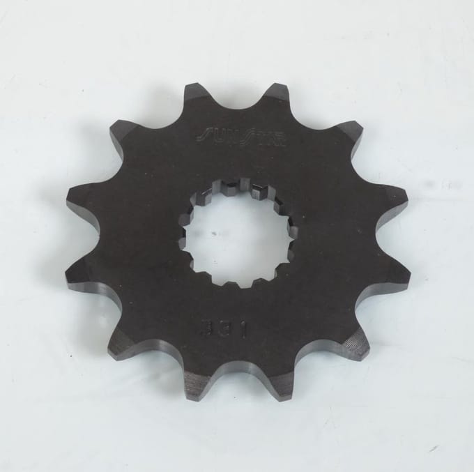 Pignon de sortie de boite Sunstar pour Quad Suzuki 230 LT-E Quadrunner 1987 à 1992 12 dents / AVG Neuf