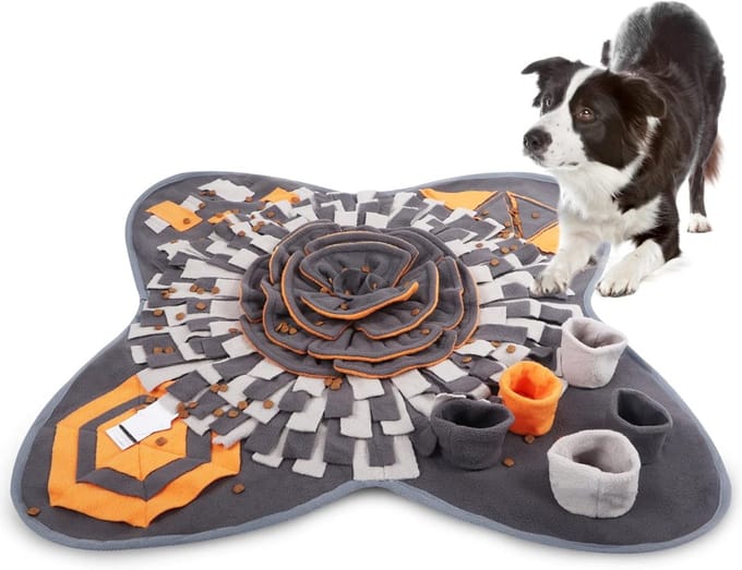 DDStar® Snuffelmat - Slow feeder mat - Anti schrok mat - 71x71