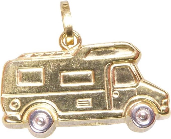 Gouden caravan hanger