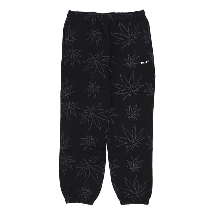 Plantlife Fleece Pant Heren Trainingsbroek Zwart