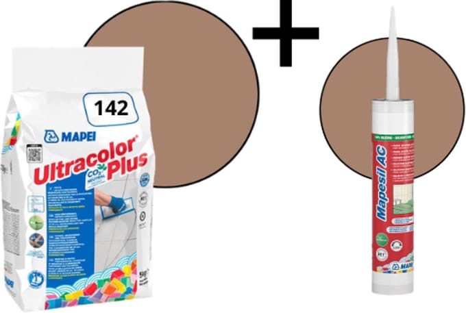 Combipakket Mapei Ultracolor Plus kleurcode 142 + siliconen kit kleurcode 142