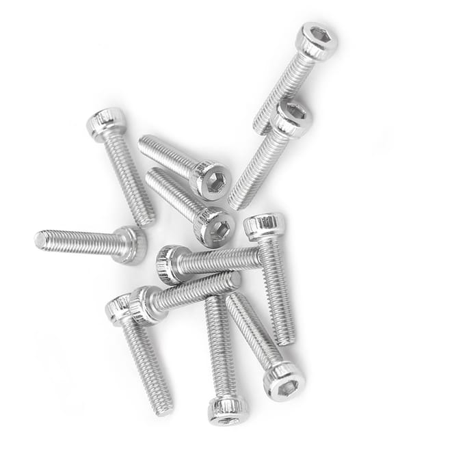 210 stuks M2.5 RVS SS304 Zeskantige Inbusbouten en Moeren Assortimentset