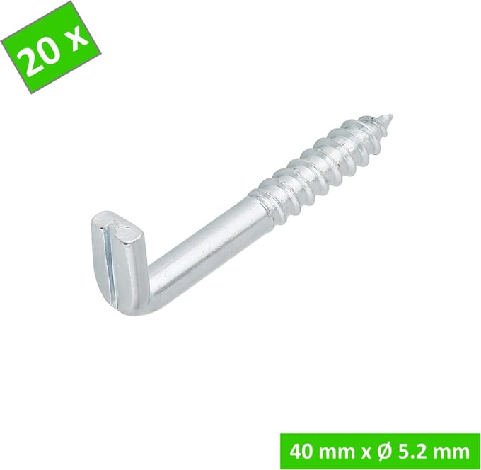 TQ4U Sleufduim - 40 mm - Ø 5,2 mm - Verzinkt - 20 stuks