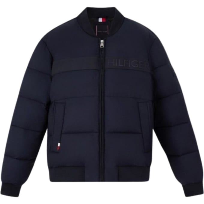 Tommy Hilfiger Marineblauwe High Loft Bomberjack
