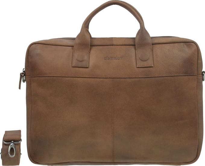 DSTRCT Fletcher Street Aktetas  - 17 inch laptoptas - Cognac