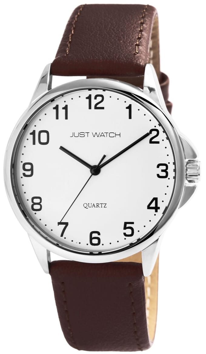 JUST WATCH Herenhorloge echt leer Bernard, 3 ATM
