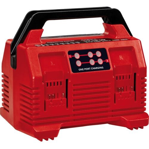 Einhell Quattrolader - Power X-Change - 18 V - Laadvermogen: 4A - Parallel opladen van 2x2 accu's - Refresh-modus - Geschikt voor alle Power X-Change Accu's