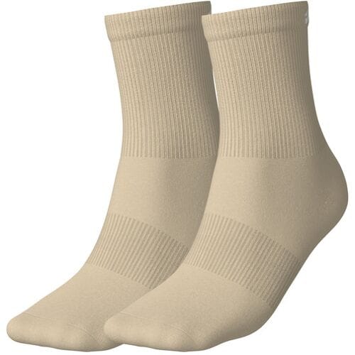 CRIVIT 2 Paar dames pilates sokken (Beige/wit, 35-38)