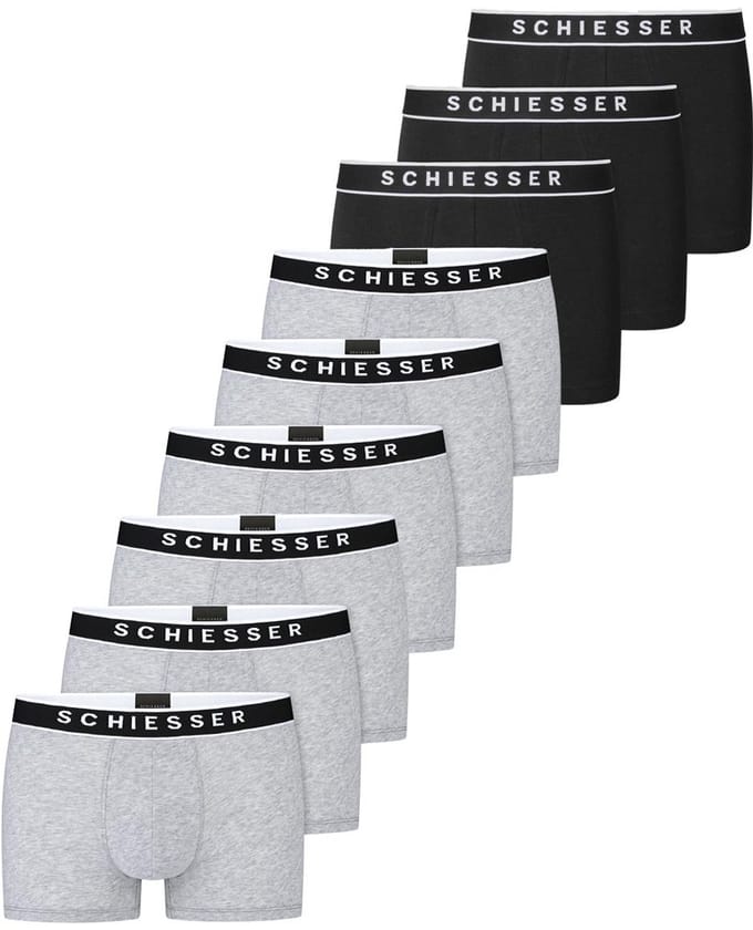 Schiesser Heren retro short / pant 9 pack 95/5 Cotton