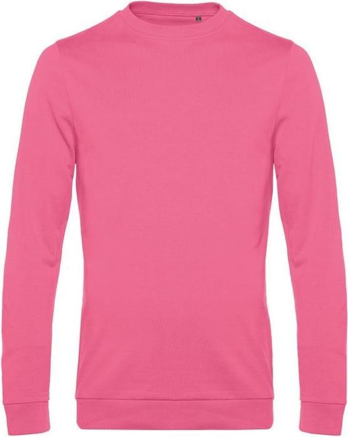 B&C Heren in sweatshirt (Roze Fizz)