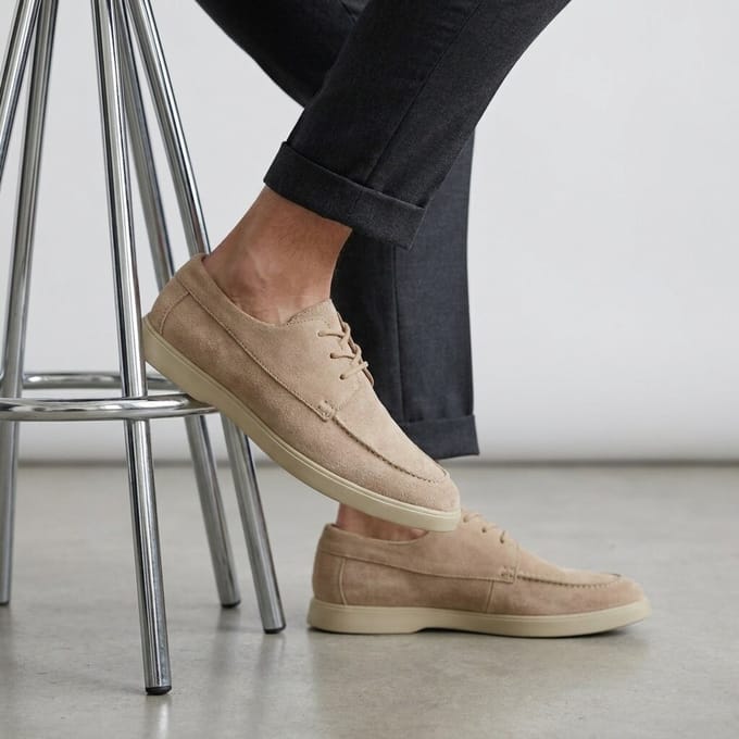 Cycleur de luxe Cycleur De Luxe Pompeji Veterschoenen beige Suède