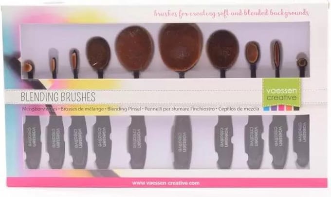 Vaessen Creative -Blending brush - maat 1-10 - 10stuks