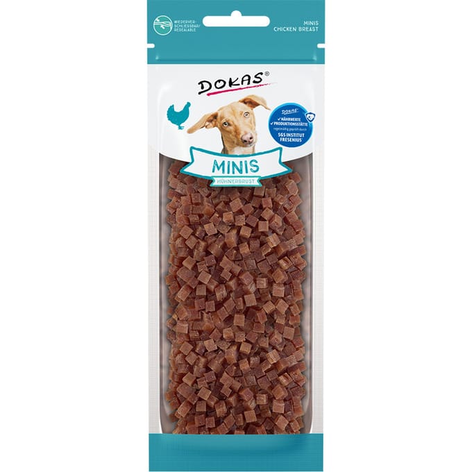 70 g Dokas Minis Kippenborst Hondensnacks