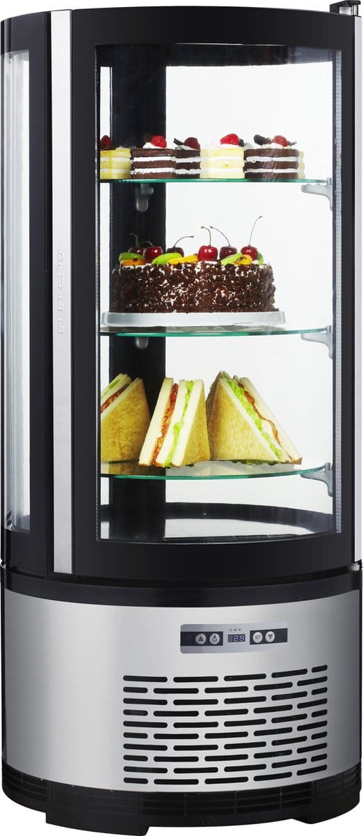 Arktic - Gebaksvitrine Rond - 100L - 230V/210W - Ø480x1065mm