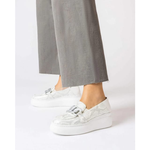 Wonders Begin - dames moccasin - Zilver - maat 41 (EU) 8 (UK)