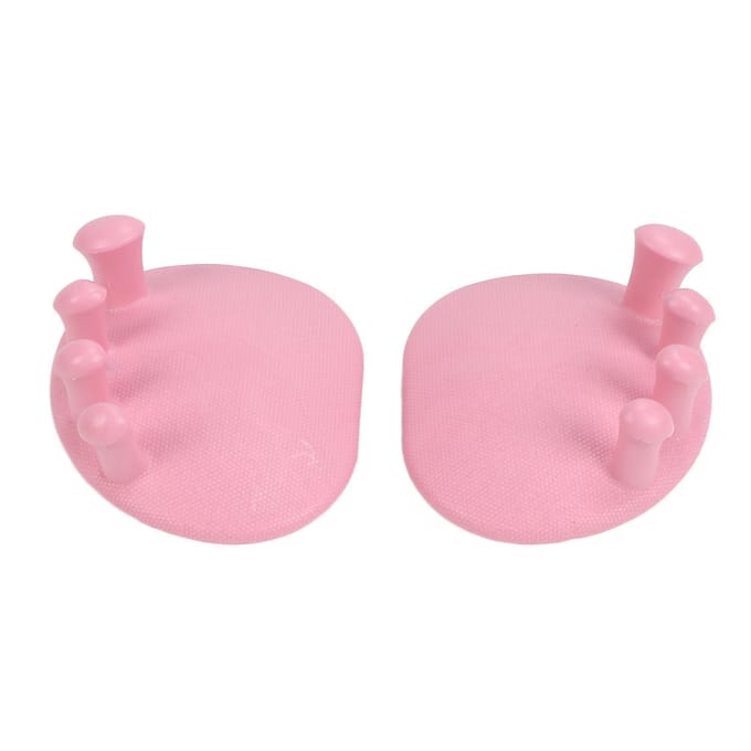 2pcs Toe Separator Large Friction Force 30 degrees  Meniscus Soles Dot Grid Design Portable Practical Body blauw