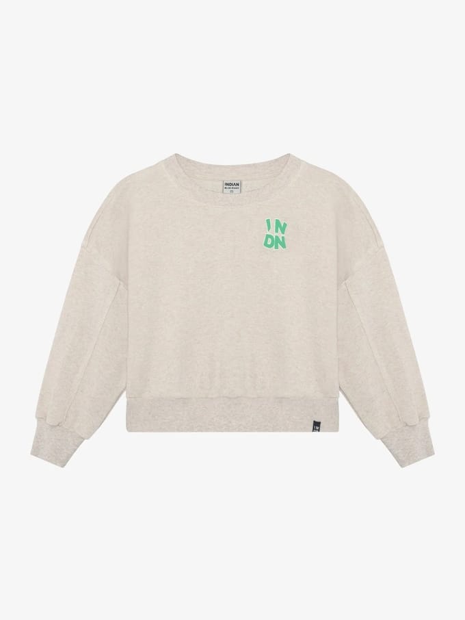 Indian Blue Jeans - Sweater INDN - Light sand melange - Maat 128