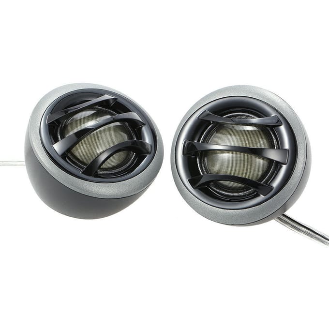 2  150W Micro Dome Car Audio Tweeters Luidsprekers met ingebouwde crossover per paar black