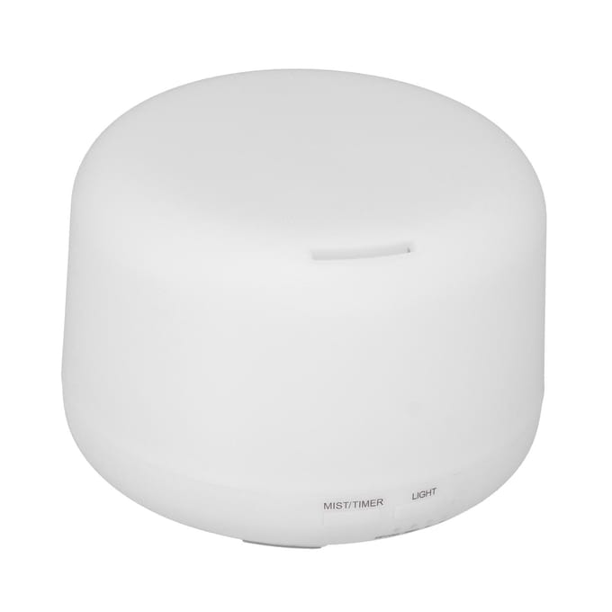 Essentiële Olie Diffuser ABS 300ml 7-kleurig LED-licht USB-stroomvoorziening Luchtbevochtiger voor Huis Kantoor white