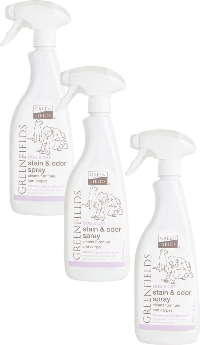 Greenfields Vlekverwijderingsspray - Hondenzindelijkstraining - 3 x 400 ml